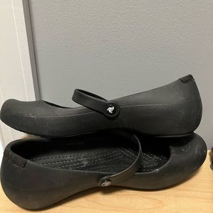 Crocs Mary Janes Size 10 Black